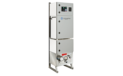 De Cosa 9700 is een snel reagerende calorimeter voor de on-line monitoring van Wobbe Index (WI), Combustion Air Requirement Index (CARI) en Heating Value (HV). De COSA 9700 is gebaseerd op de residuele zuurstofmethode (ROM), waardoor het gebruik van een vlam wordt vermeden.